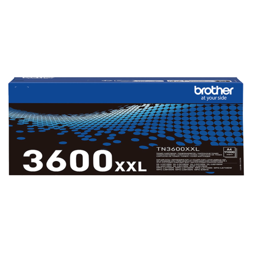 BROTHER TN-3600XXL TONER NERO PER HL-L5210DN HL-L5210DW HL-L6210DW DCP-L5510DW MFC-L5710DN MFC-L5710DW MFC-L6710DW 11.000 PAGINE